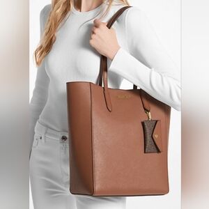 Michael Kors Vincent Tote + Card Wallet NWT Brown